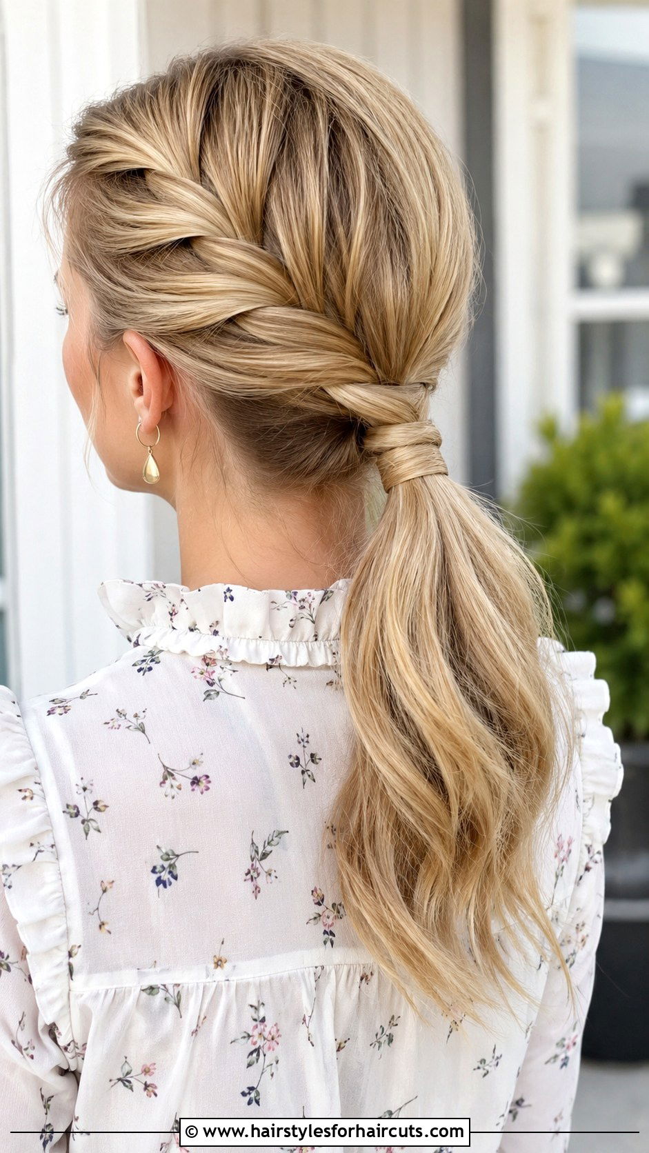 Victorian Braid Wrapped Ponytail - 25 easy victorian hairstyles for short hair - 25 easy victorian hairstyles for short hair