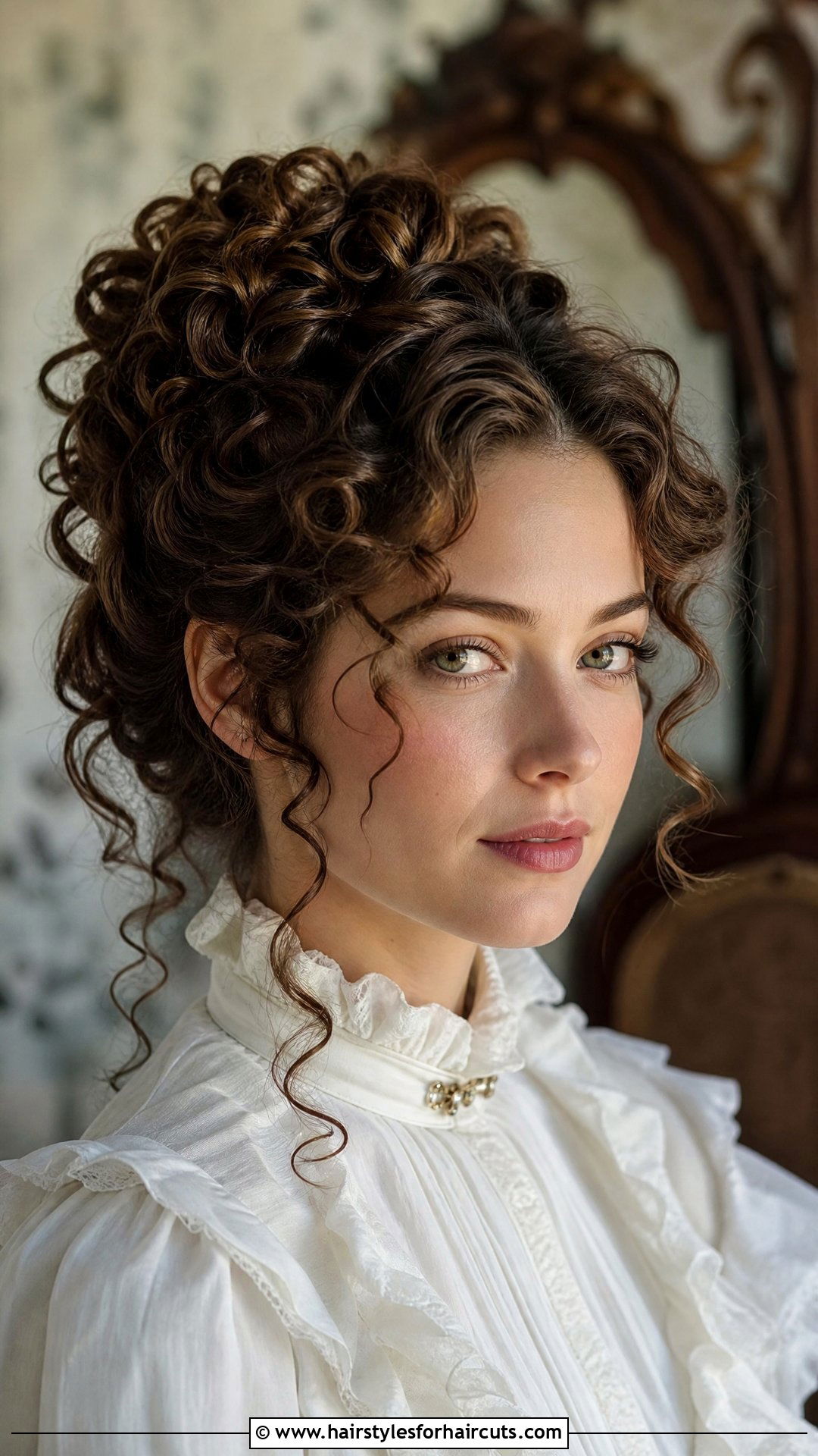 Victorian Curly Updo - 25 vampire hairstyles - 25 vampire hairstyles