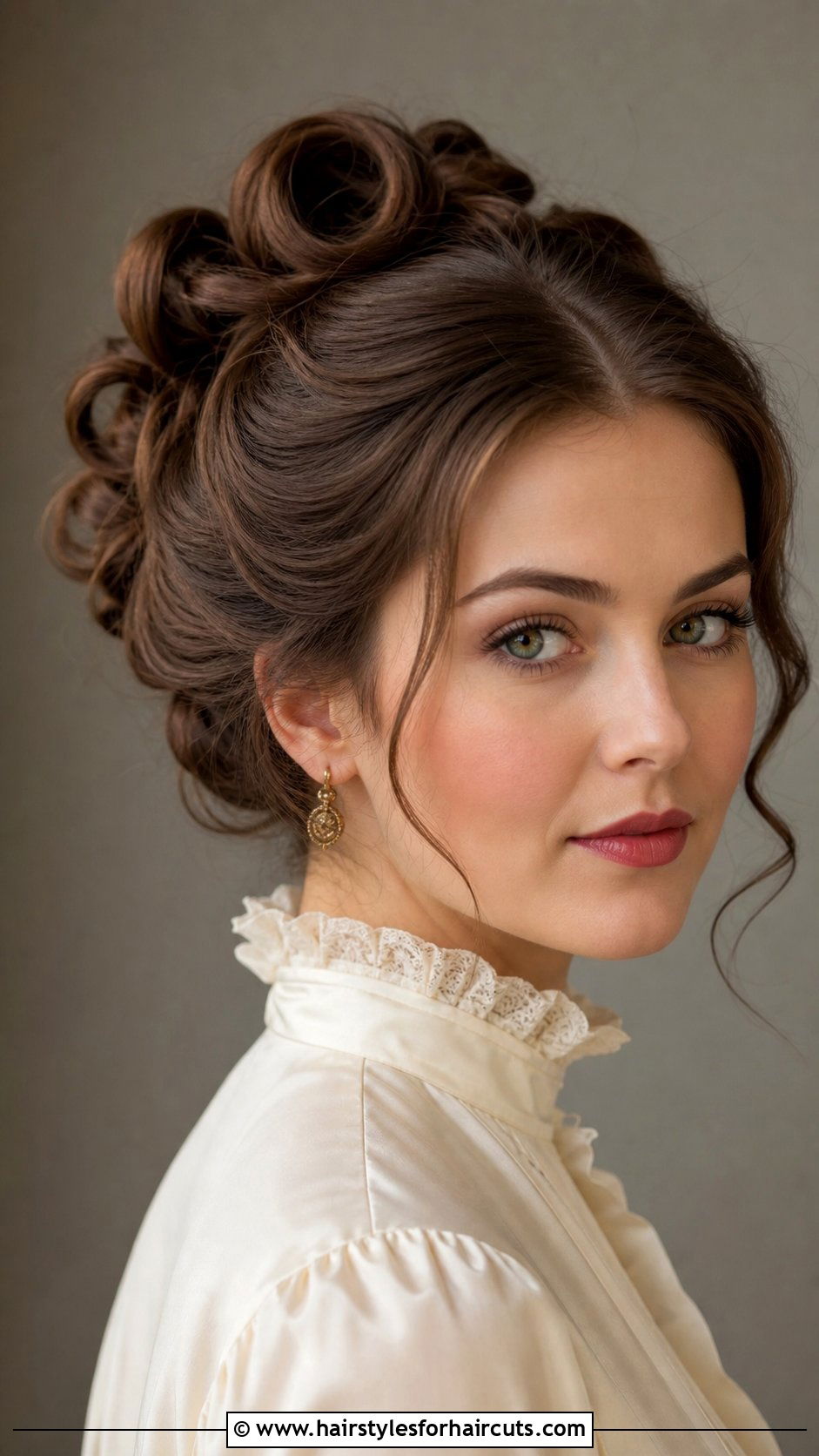 Victorian Loop Updo - 25 victorian hairstyles - 25 victorian hairstyles