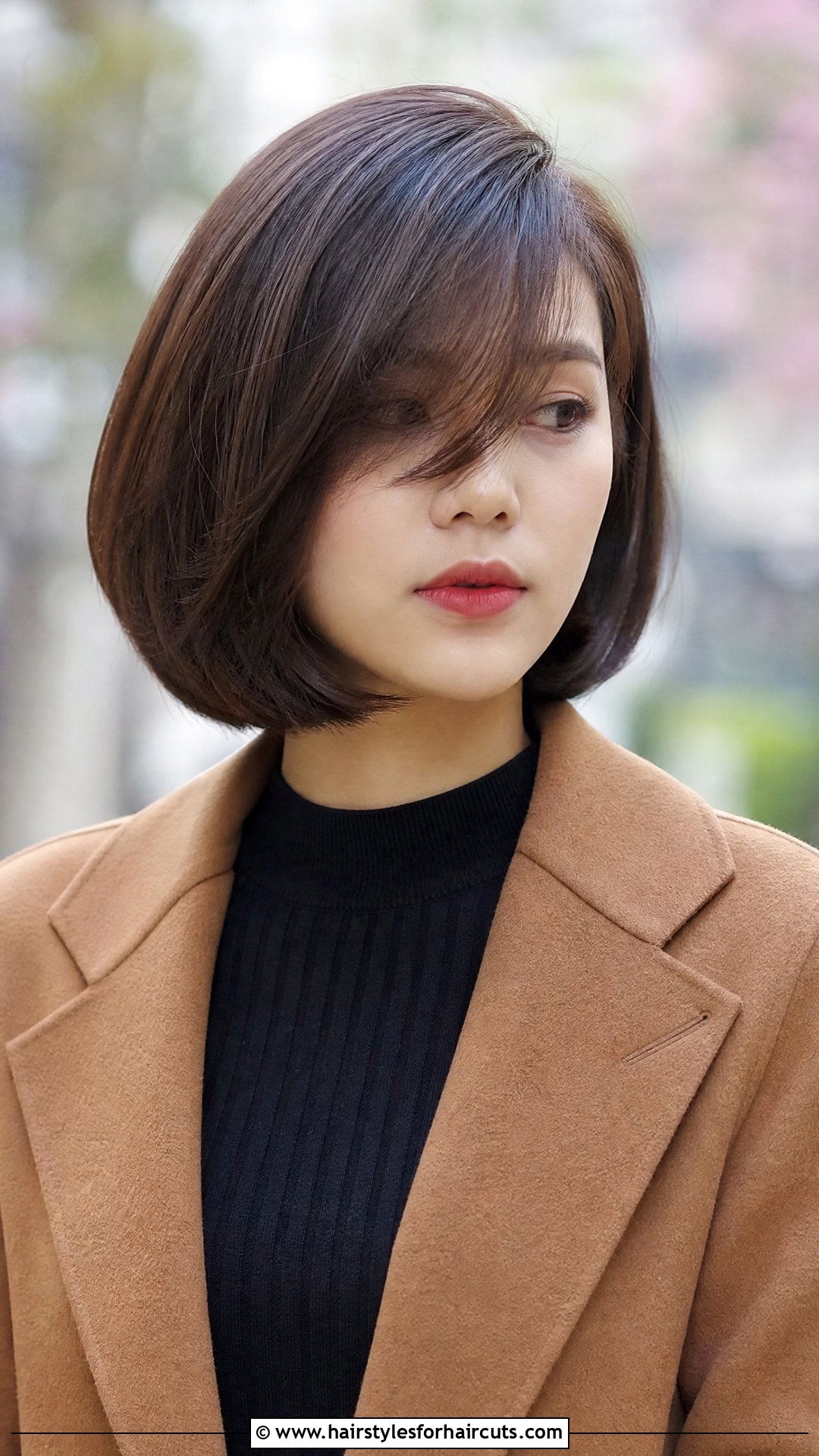 Vietnamese Side Swept Bangs Bob - 25 vietnamese hairstyles - 25 vietnamese hairstyles
