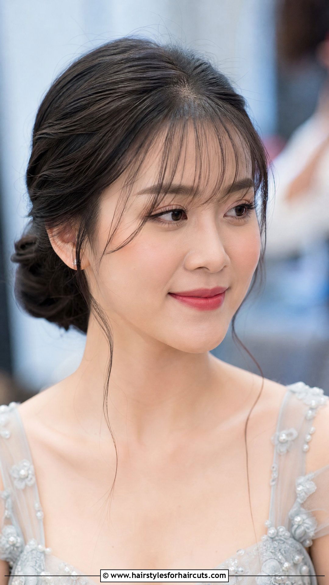 Vietnamese Wispy Bangs Updo - 25 vietnamese hairstyles - 25 vietnamese hairstyles