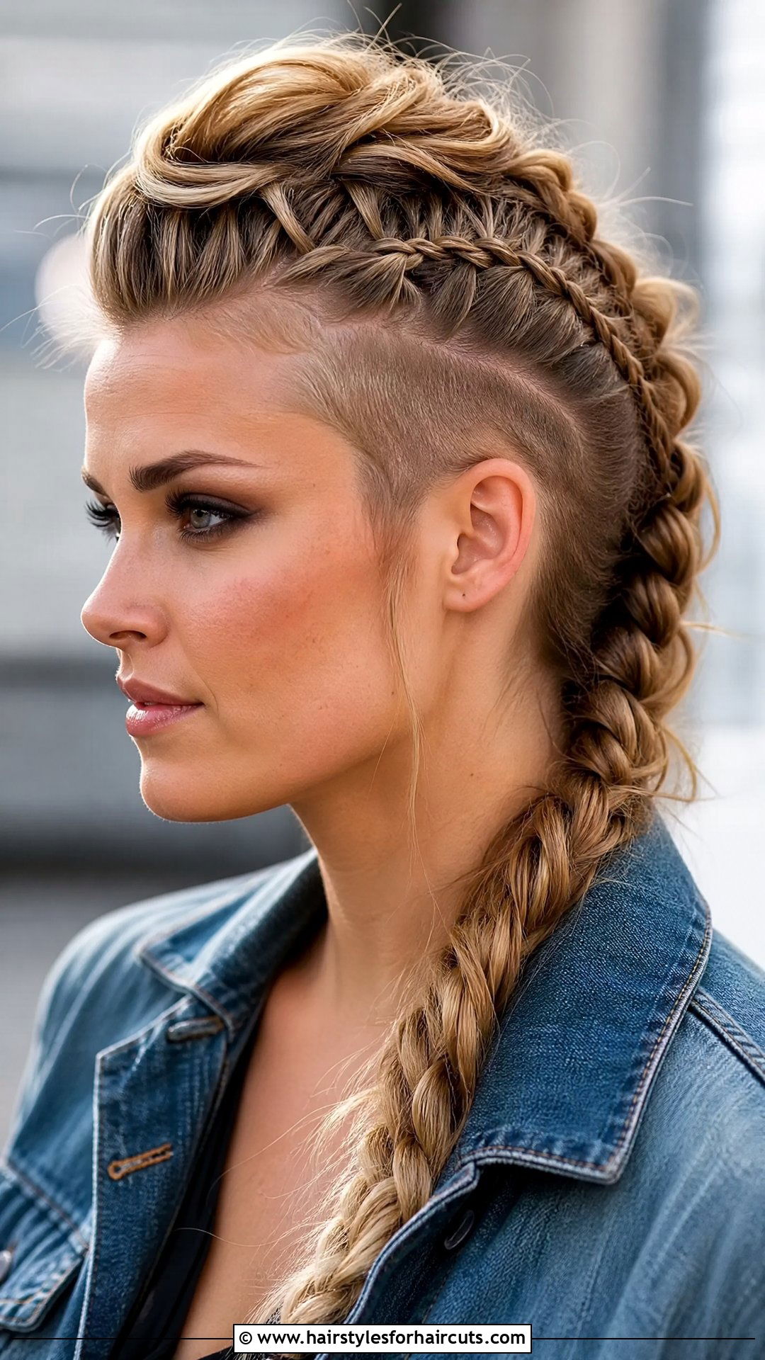 Viking Faux Hawk Braid - 25 womens viking hairstyles - 25 womens viking hairstyles