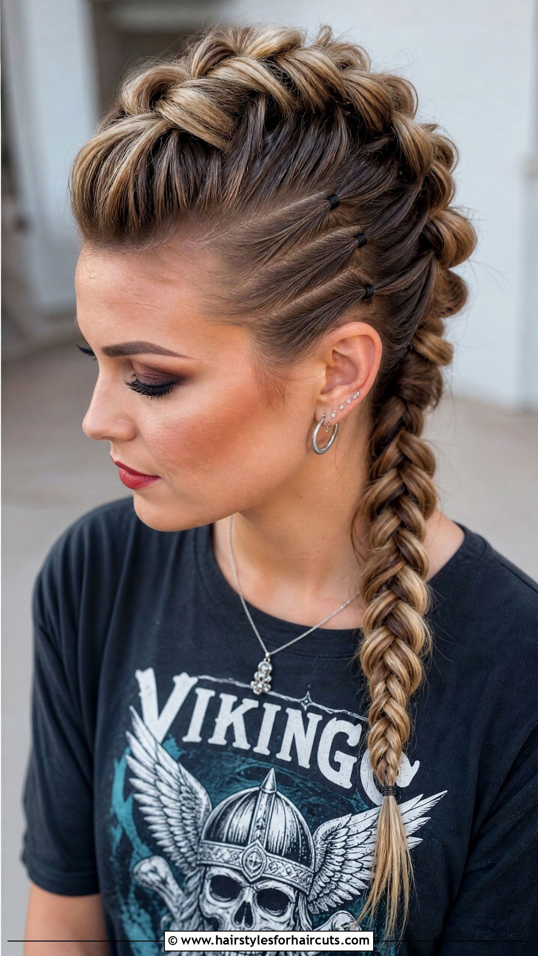 Viking Faux Hawk Braid - 25 viking hairstyles for women - 25 viking hairstyles for women