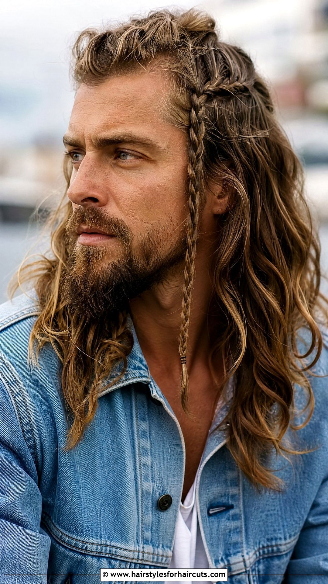 Viking Long Hair With Side Braid - 25 viking long hairstyles - 25 viking long hairstyles