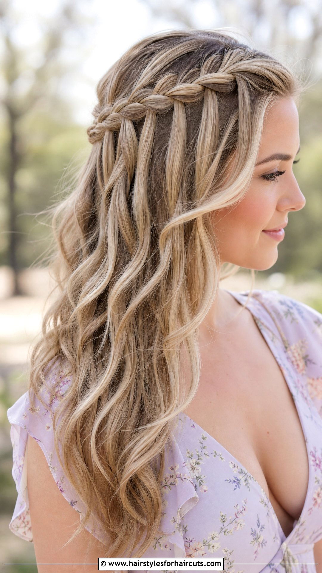 Viking Waterfall Braid - 25 womens viking hairstyles - 25 womens viking hairstyles