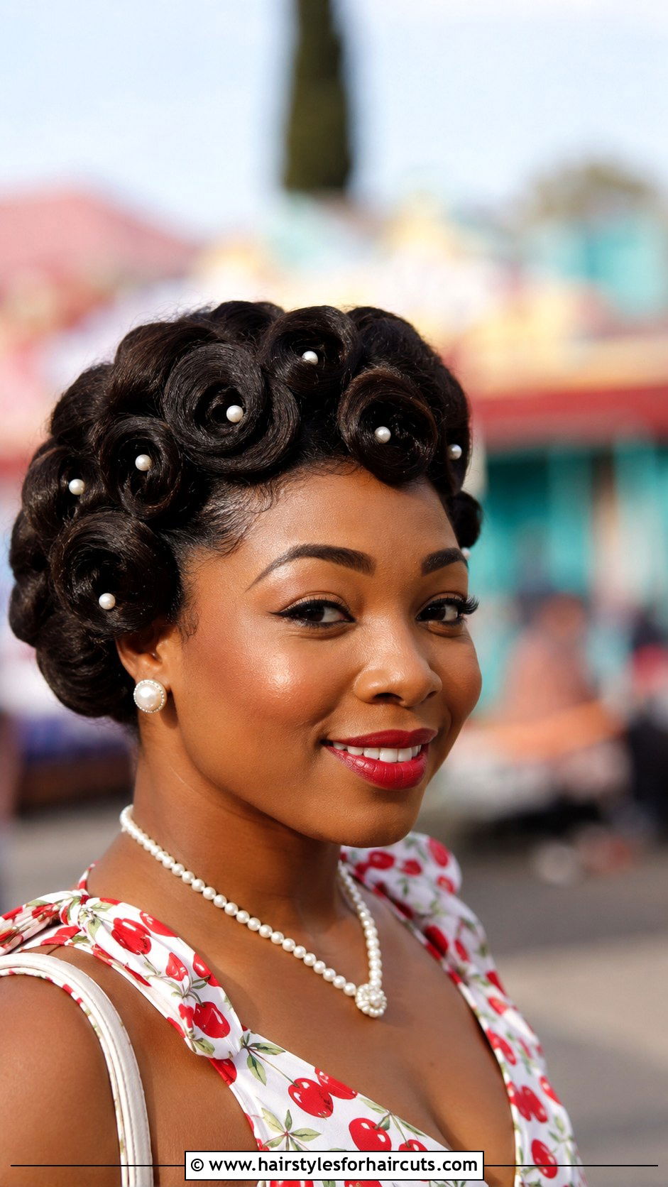 Vintage Carnival Pin Curls - 25 carnival hairstyles - 25 carnival hairstyles