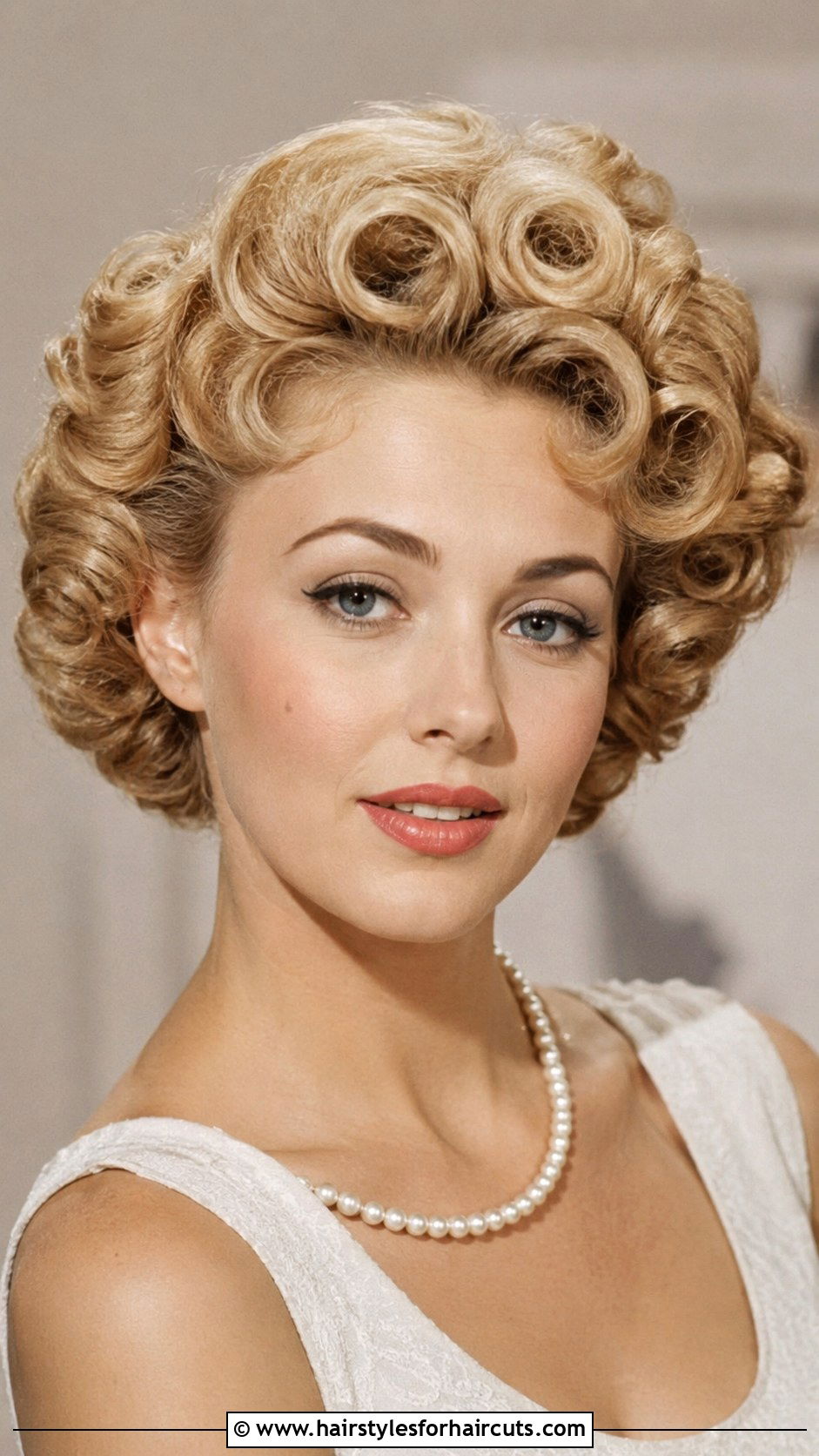 Vintage Curly Roller Set - 25 work hairstyles for curly hair - 25 work hairstyles for curly hair