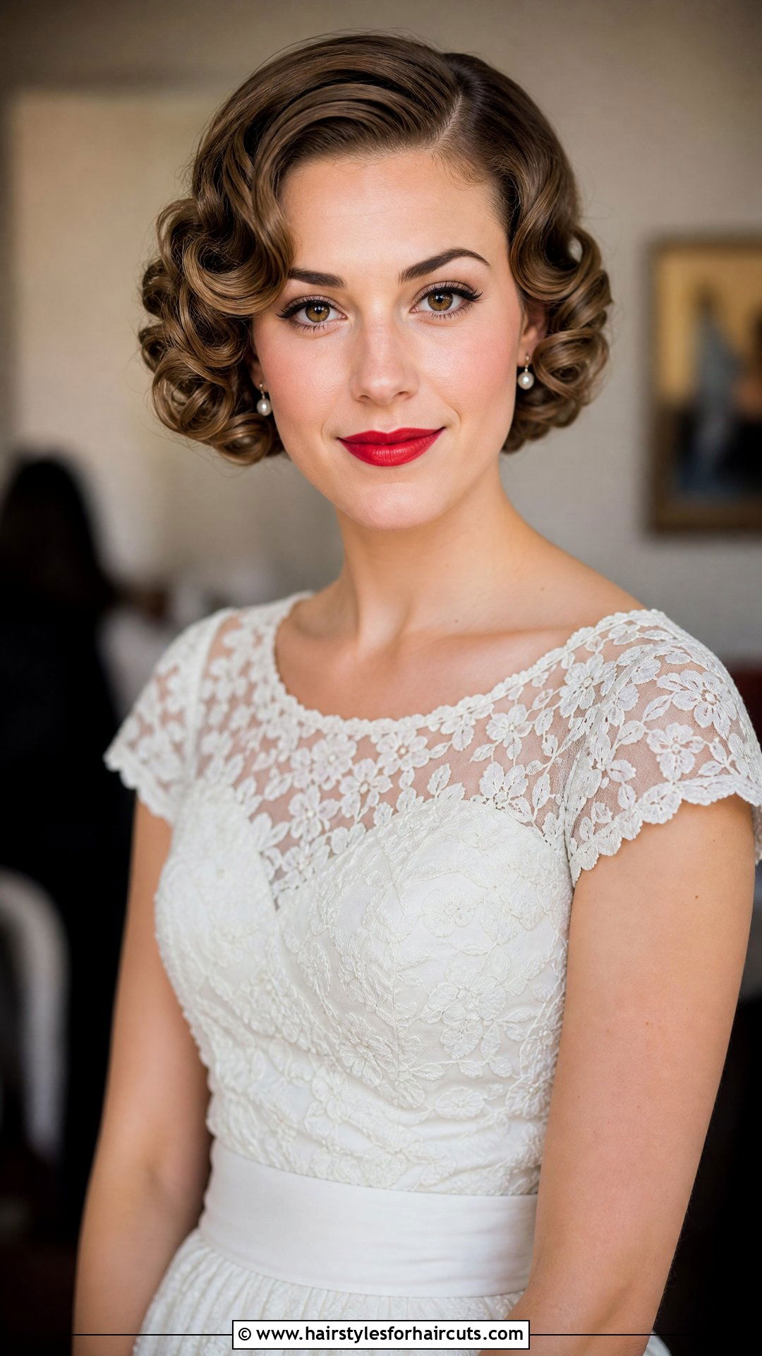 Vintage Curly Wedding Hairstyle - 25 wedding hairstyles for thick curly hair - 25 wedding hairstyles for thick curly hair