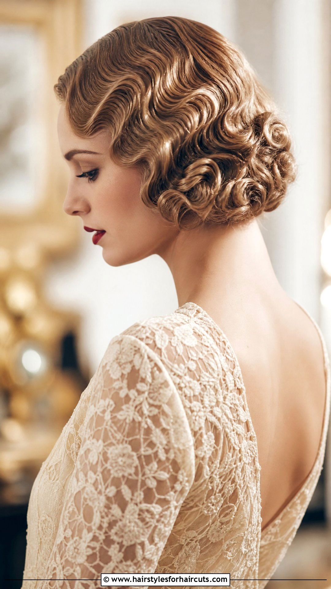 Vintage Finger Wave Short Bob - 25 wedding hairstyles for short bob - 25 wedding hairstyles for short bob