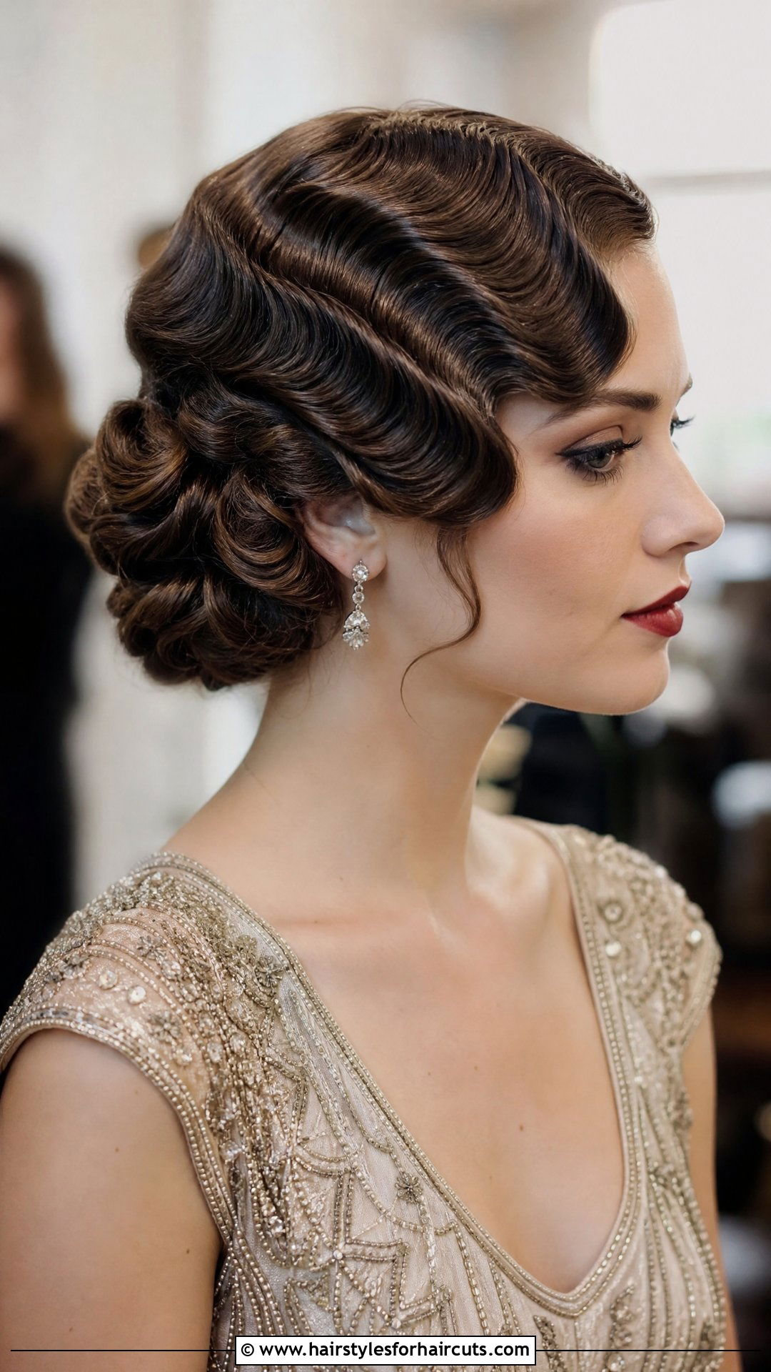Vintage Finger Wave Updo - 25 wedding hairstyles up do - 25 wedding hairstyles up do
