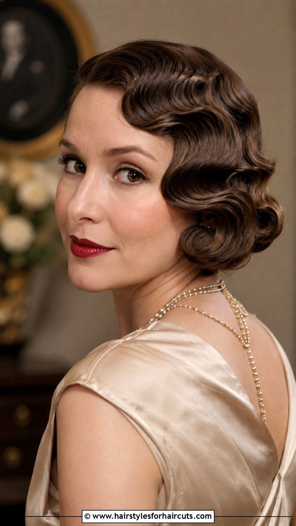 Vintage Finger Waves - 25 dressy hairstyles for shoulder length hair - 25 dressy hairstyles for shoulder length hair