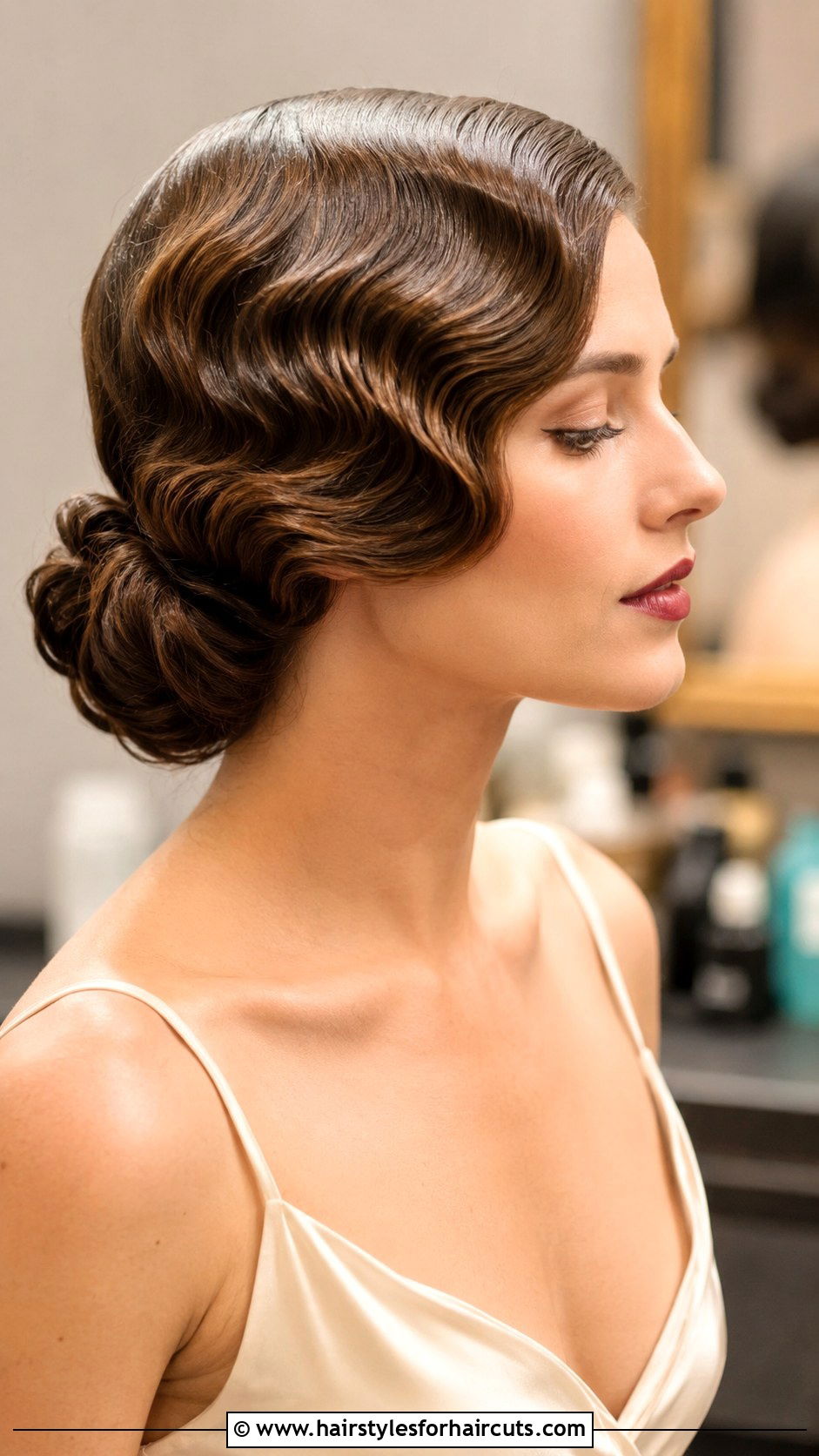 Vintage Finger Waves - 25 black tie hairstyles for long hair - 25 black tie hairstyles for long hair