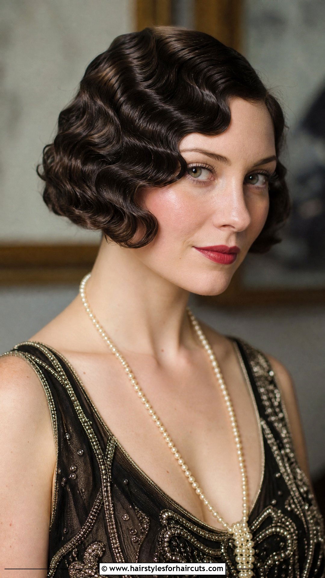Vintage Finger Waves Bob - 25 wedding hairstyles for short thin hair - 25 wedding hairstyles for short thin hair