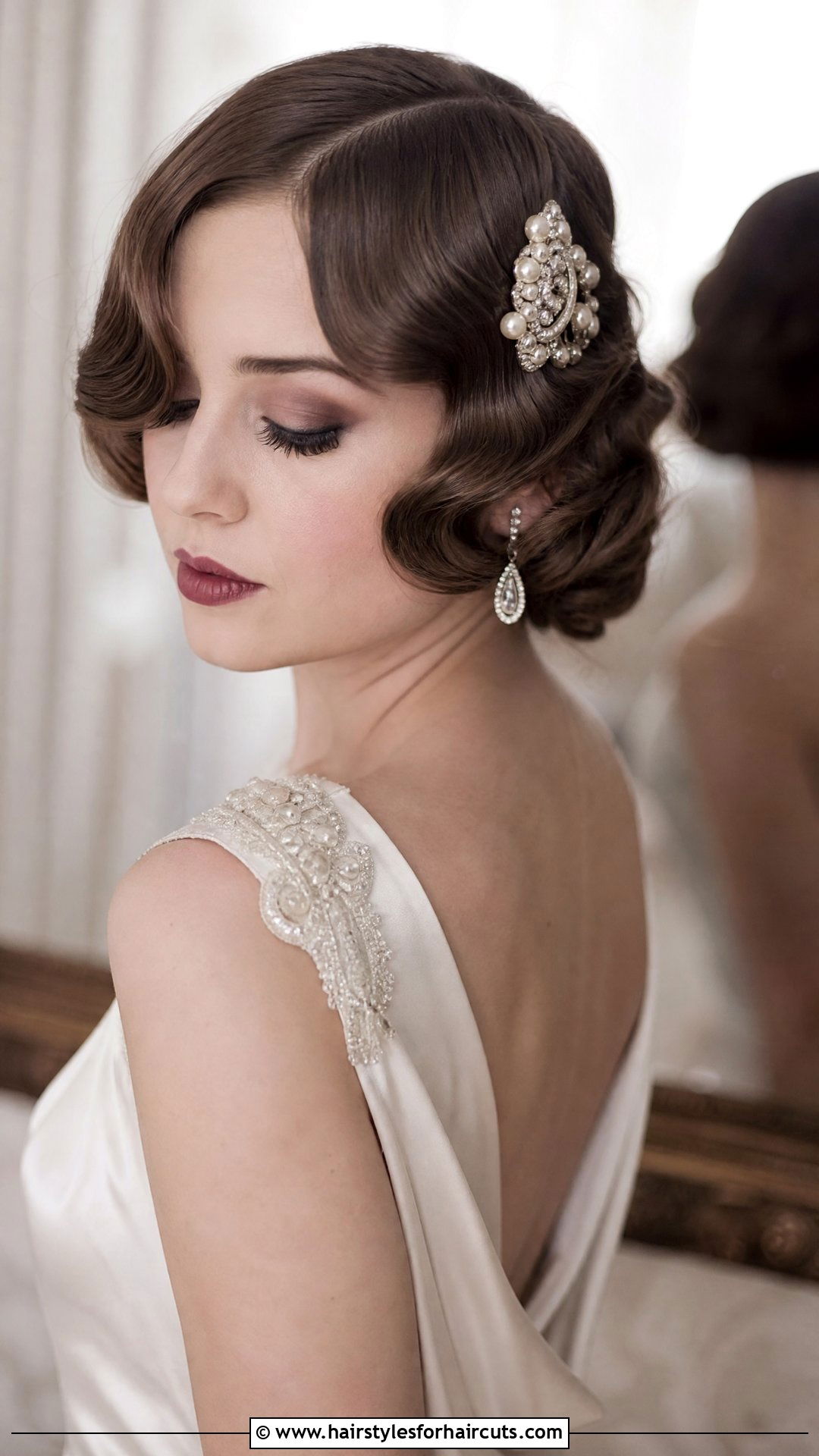Vintage Finger Waves Wedding Hairstyle - 25 wedding hairstyles medium hair - 25 wedding hairstyles medium hair
