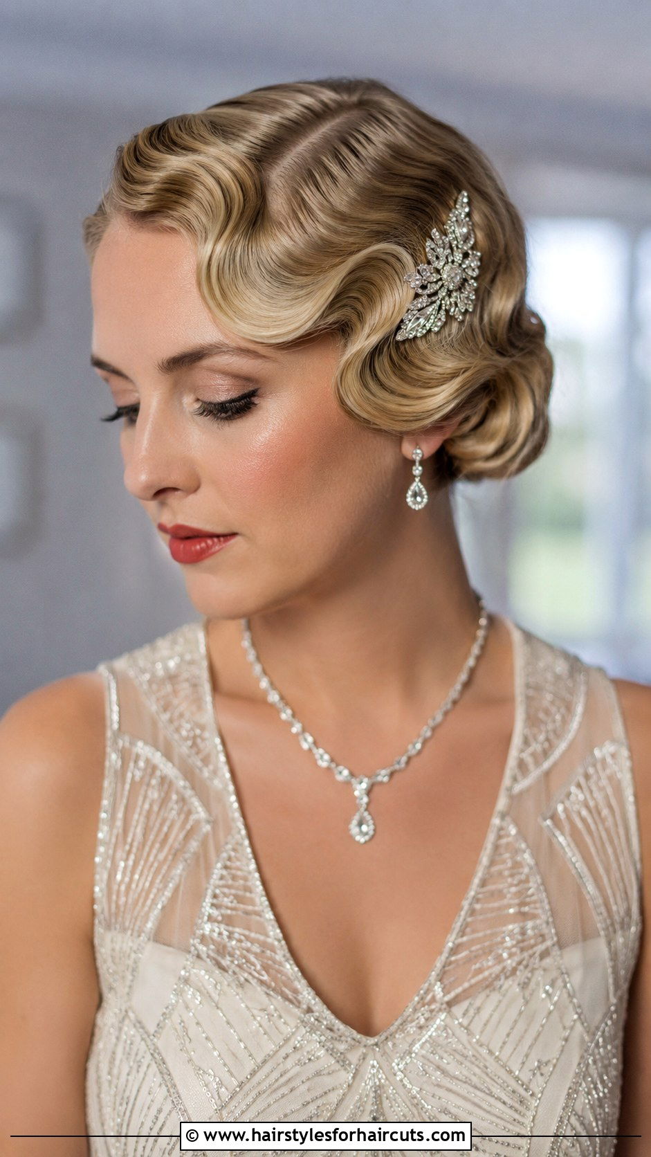 Vintage Finger Waves Wedding Hairstyle - 25 elegant hairstyles for wedding - 25 elegant hairstyles for wedding
