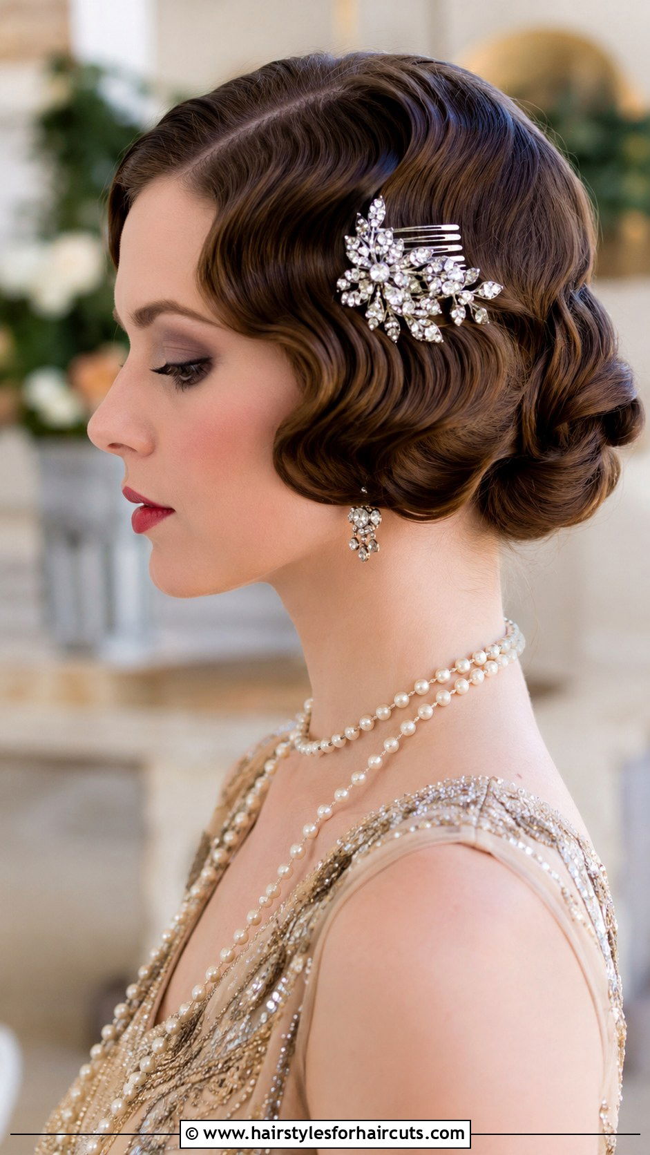 Vintage Finger Waves With Comb - 25 comb in hairstyles - 25 comb in hairstyles
