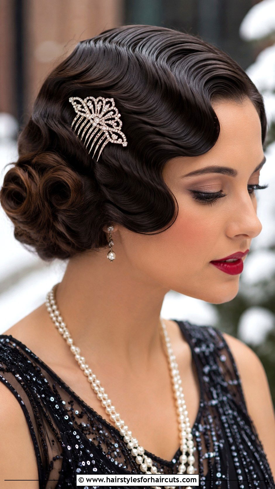 Vintage Finger Waves With Hair Comb - 25 hairstyles with hair comb - 25 hairstyles with hair comb