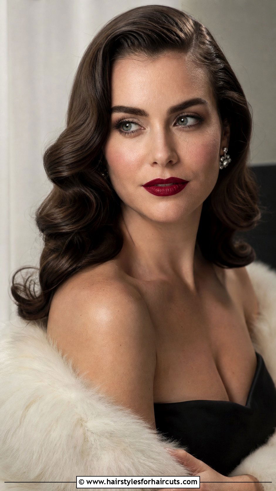 Vintage Hollywood Waves - 25 grandma hairstyles for long hair - 25 grandma hairstyles for long hair