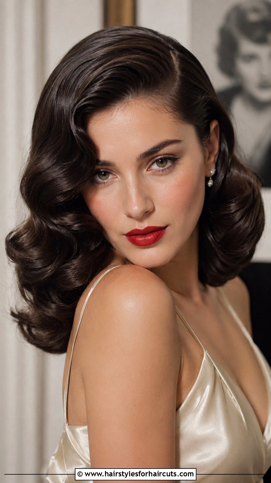Vintage Hollywood Waves - 25 prom hairstyles for medium length - 25 prom hairstyles for medium length