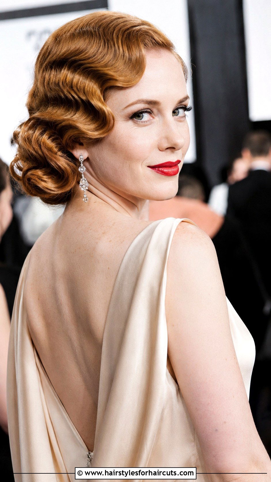 Vintage Hollywood Waves Ballroom Hairstyle - 25 ballroom hairstyles - 25 ballroom hairstyles