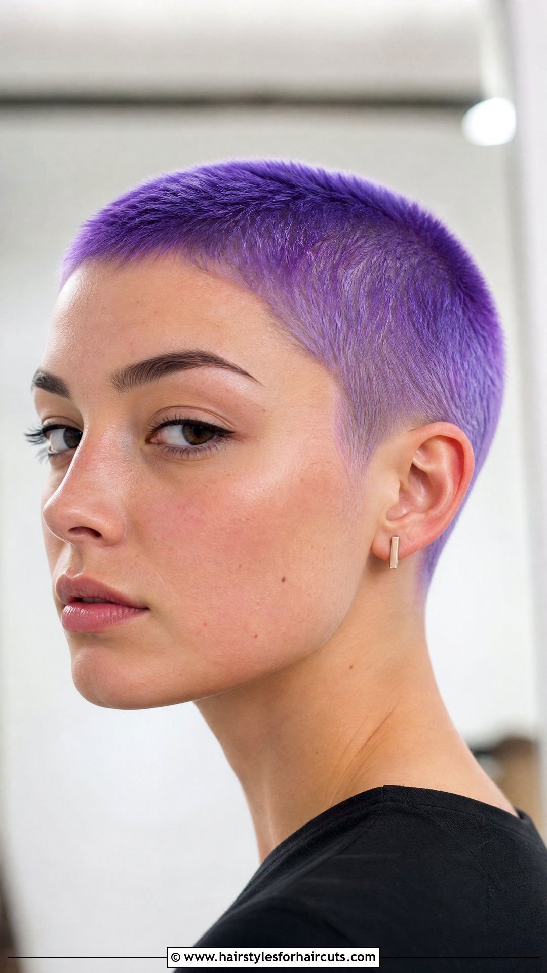 Violet Buzz Cut - 25 violet hairstyles - 25 violet hairstyles