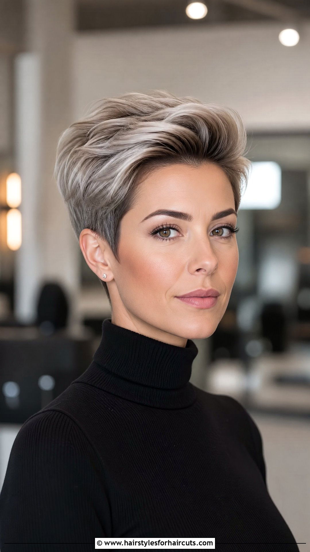 Volumetric Pixie Haircut - 25 hairstyles for round face shape - 25 hairstyles for round face shape