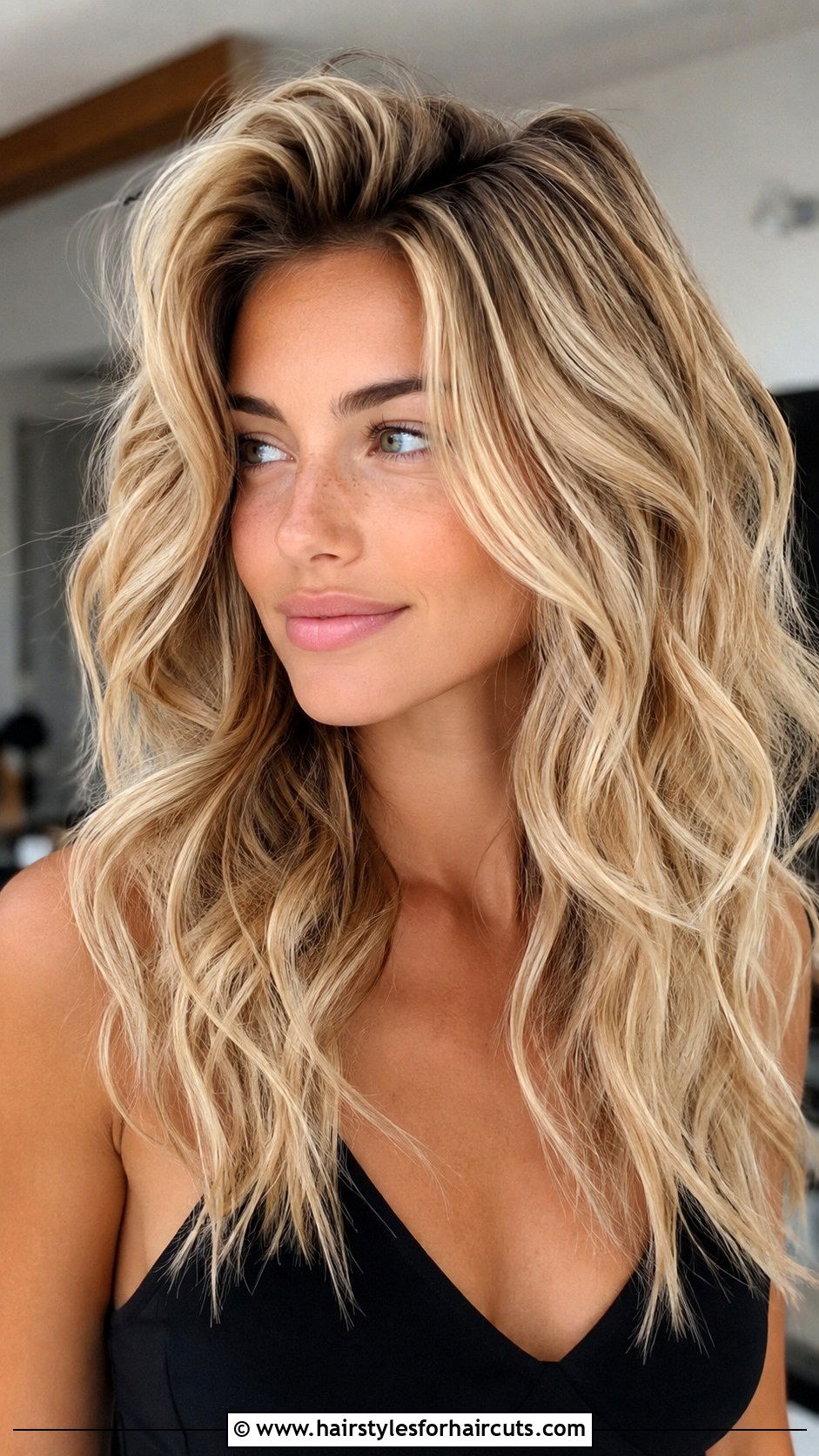 Voluminous Beach Waves With Root Lift - 25 beach wave hairstyles for long hair - 25 beach wave hairstyles for long hair