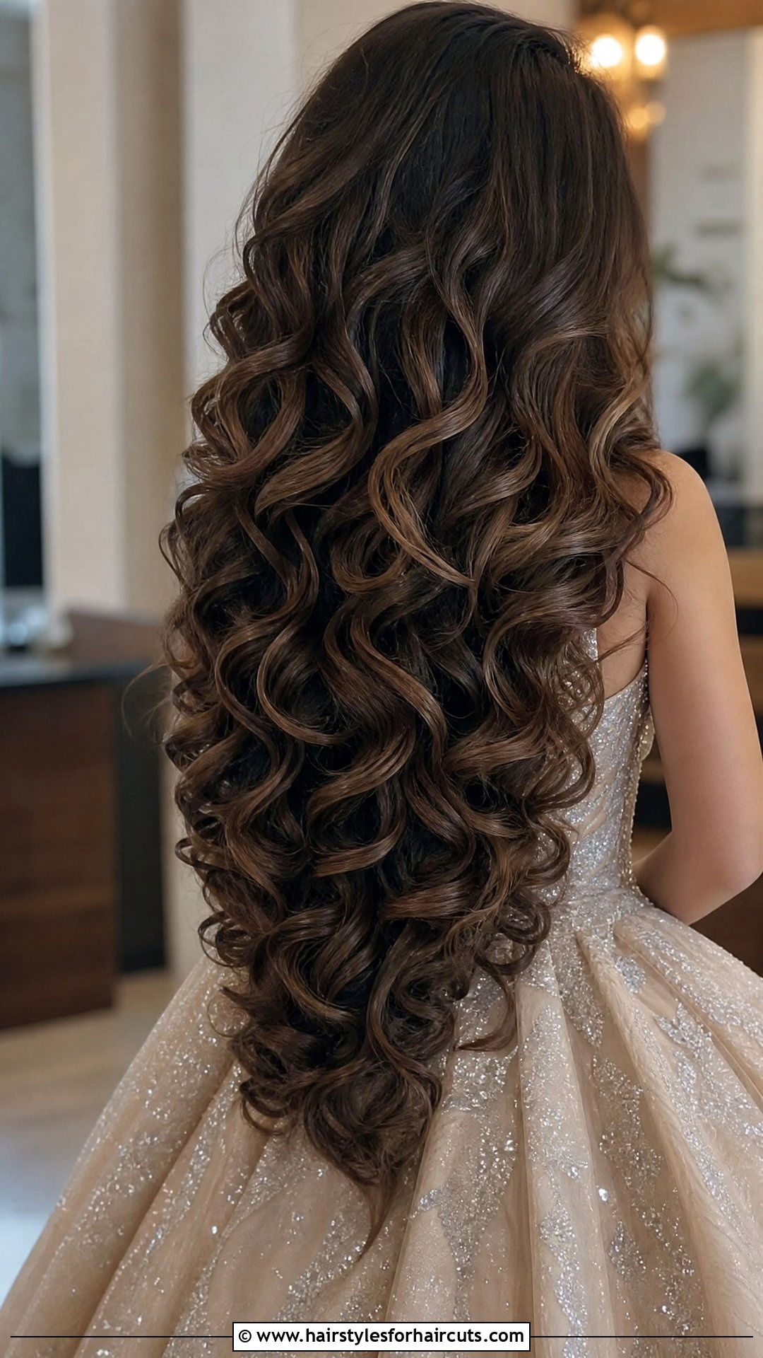 Voluminous Cascading Curls - 25 hairstyles for the bride with long hair - 25 hairstyles for the bride with long hair