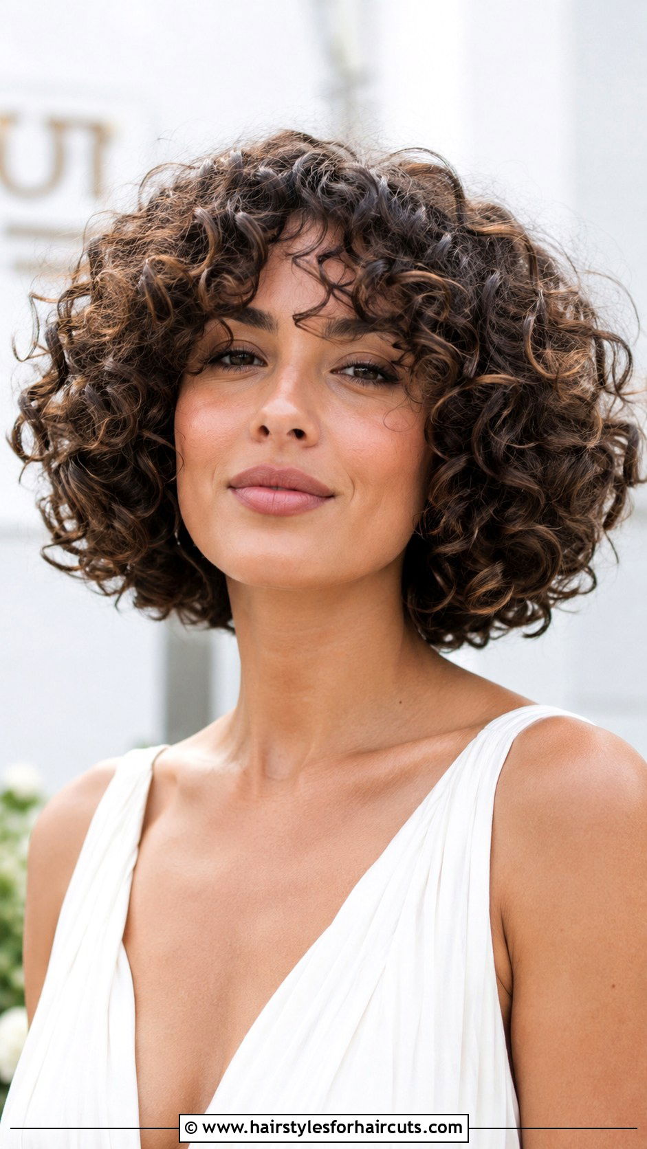 Voluminous Curly Bob - 25 bridal hairstyles short hair - 25 bridal hairstyles short hair