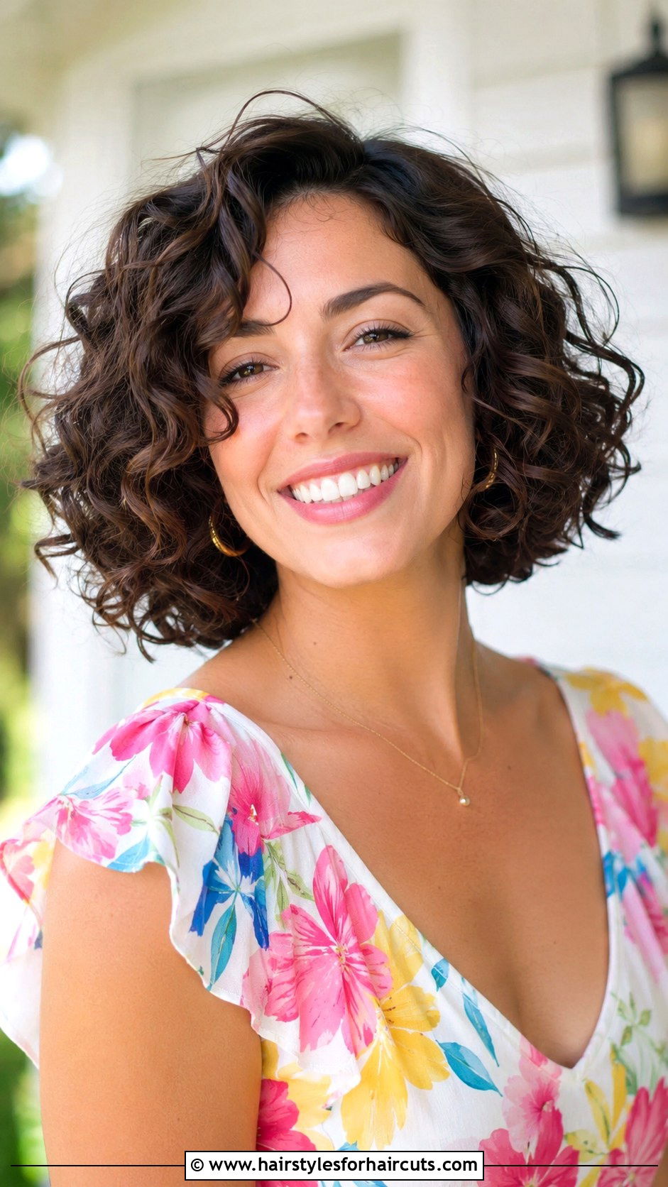 Voluminous Curly Bob - 25 haircuts for square face female - 25 haircuts for square face female