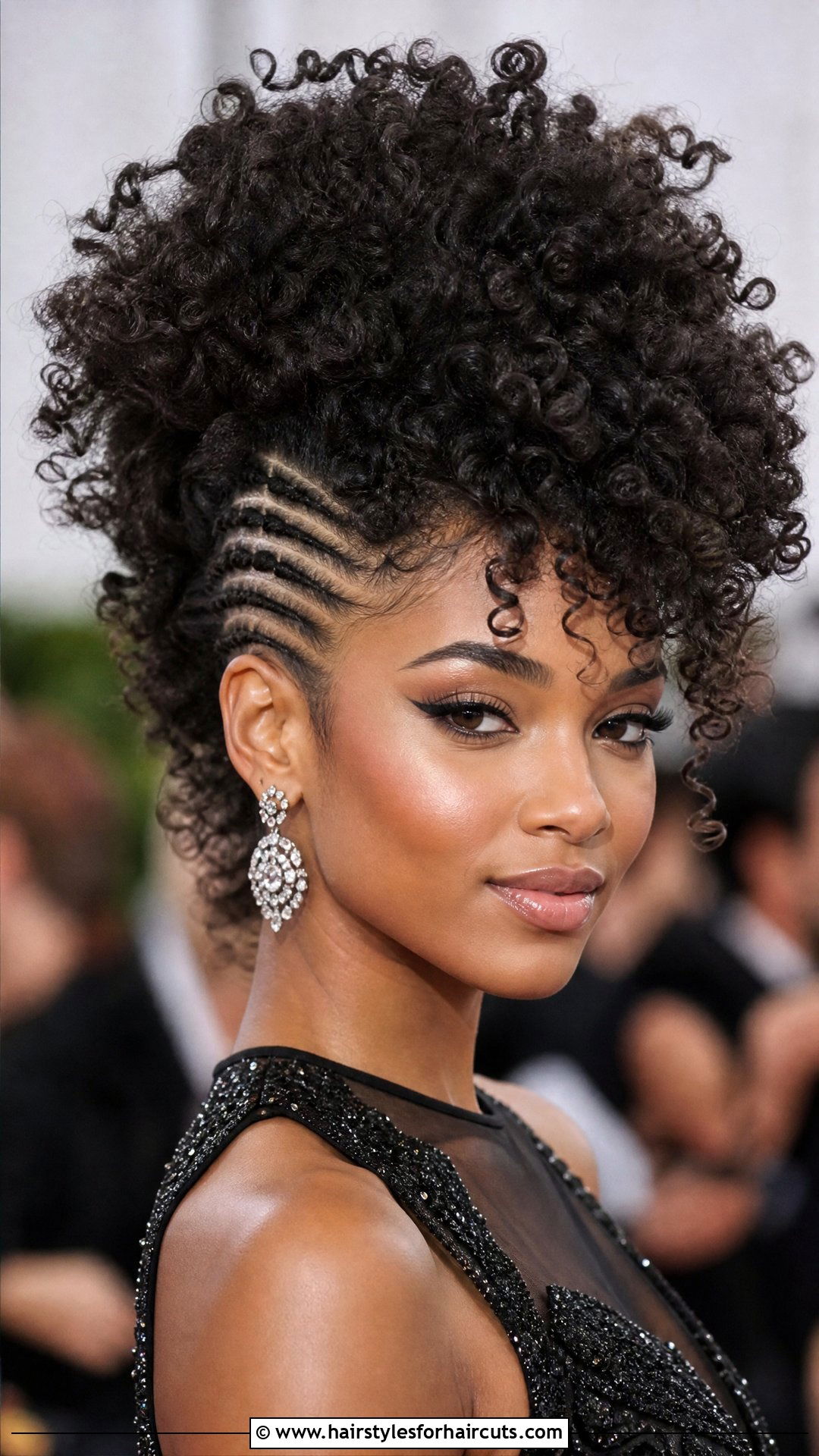 Voluminous Curly Fohawk - 25 fohawk haircuts curly hair - 25 fohawk haircuts curly hair