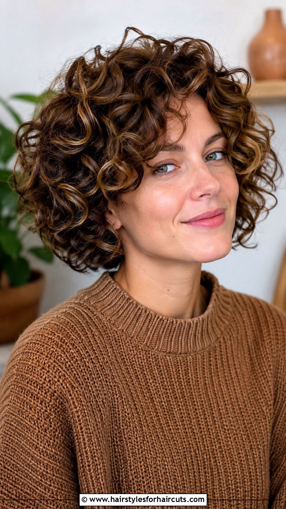 Voluminous Curly Haircut - 25 haircuts for triangle face - 25 haircuts for triangle face