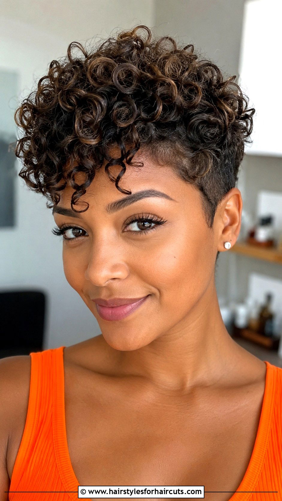 Voluminous Curly Pixie - 25 short haircuts for long face - 25 short haircuts for long face