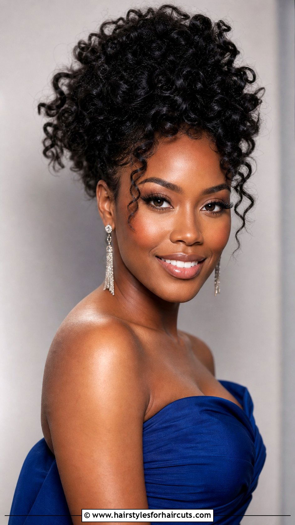 Voluminous Curly Updo Pageant Hairstyle - 25 pageant hairstyles for black hair - 25 pageant hairstyles for black hair