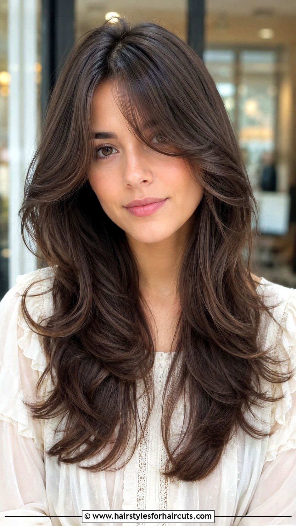 Voluminous Curtain Bangs And Layers - 25 dominican haircuts - 25 dominican haircuts