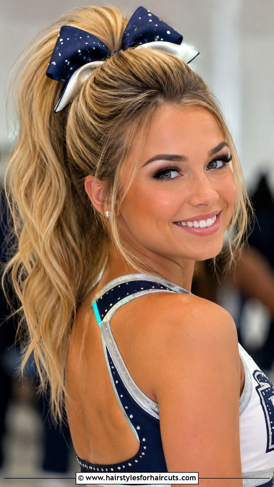 Voluminous High Ponytail - 25 long hair cute sporty hairstyles - 25 long hair cute sporty hairstyles