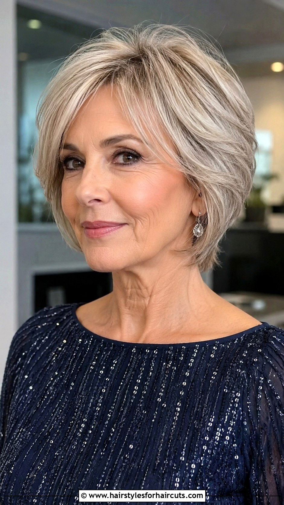 Voluminous Layered Cut - 25 haircuts for fine hair women over 50 - 25 haircuts for fine hair women over 50