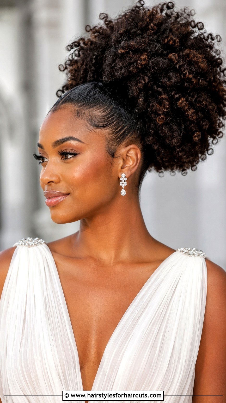 Voluminous Natural Hair Ponytail - 25 wedding ponytail hairstyles for black hair - 25 wedding ponytail hairstyles for black hair