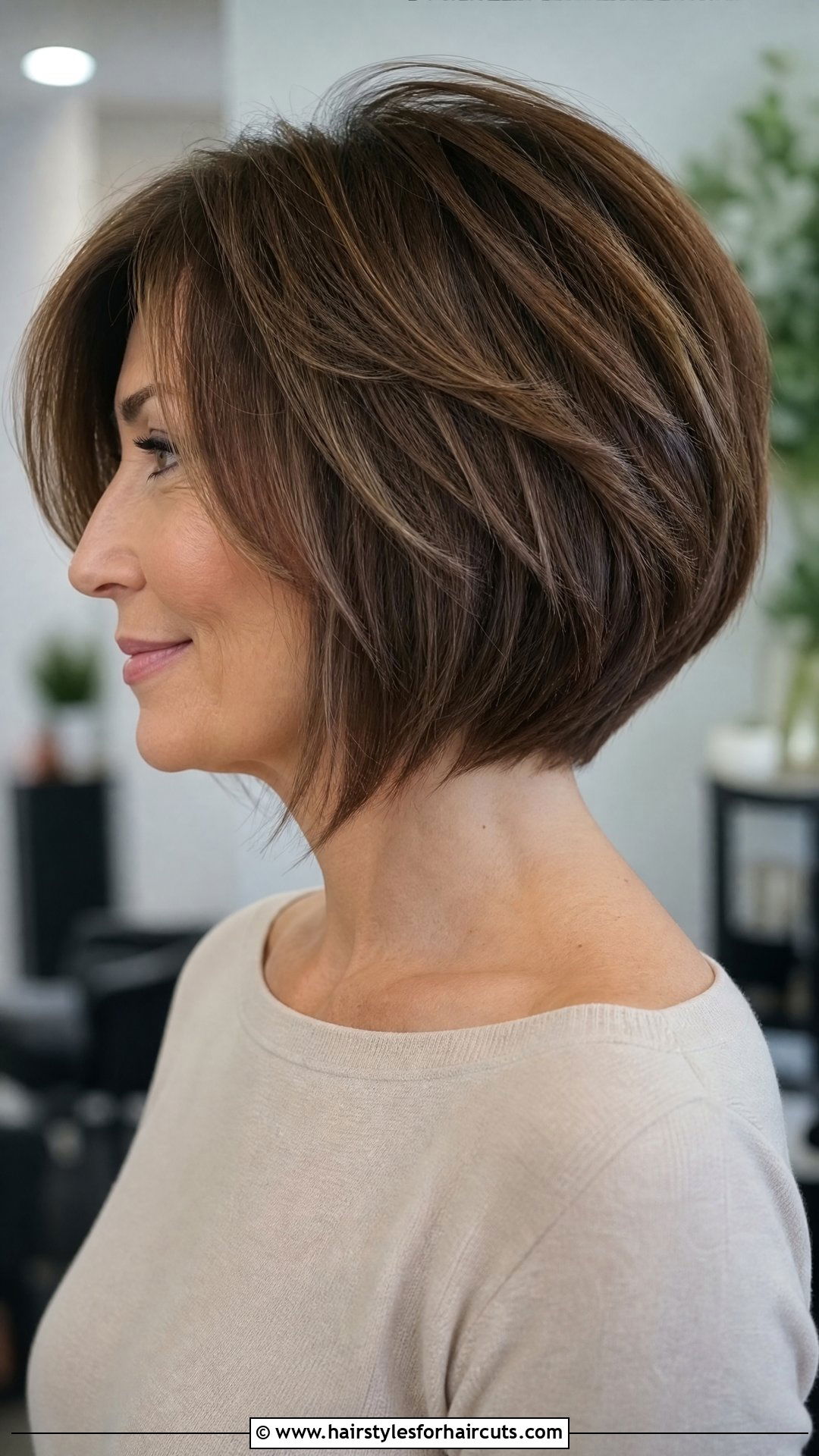 Voluminous Stacked Bob - 25 grandma hairstyles - 25 grandma hairstyles