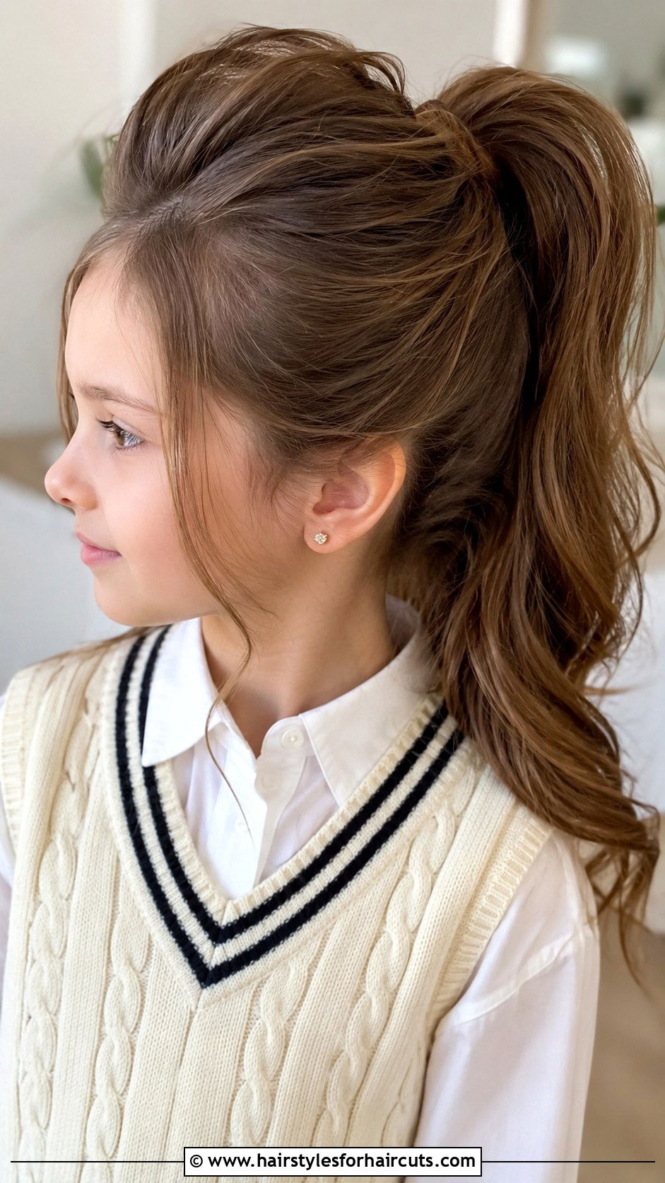 Voluminous Teased Ponytail - 25 ponytail hairstyles for short hair for school - 25 ponytail hairstyles for short hair for school
