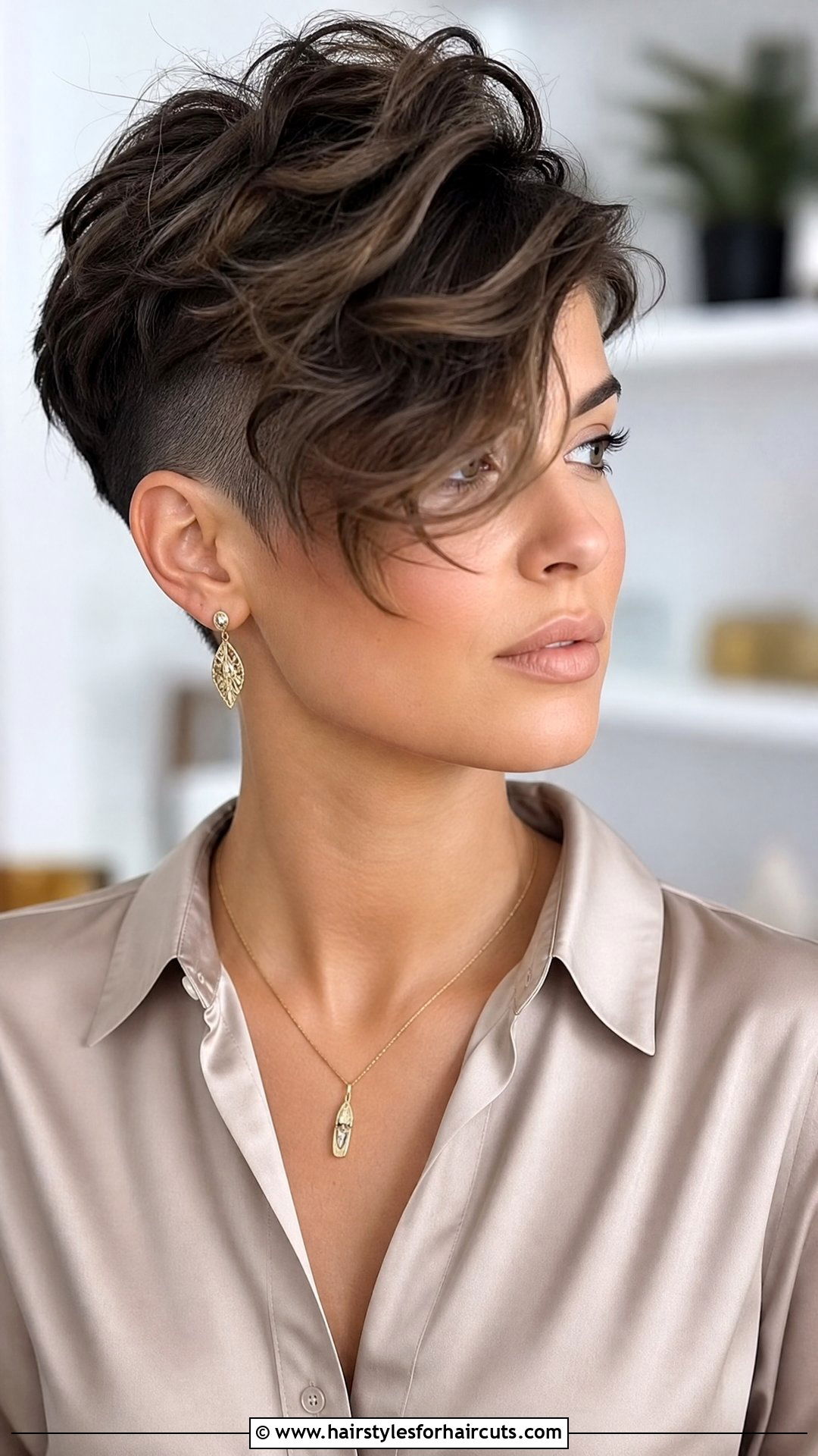 Voluminous Tousled Pixie Side Shave - 25 pixie hairstyles double side shave short hair - 25 pixie hairstyles double side shave short hair
