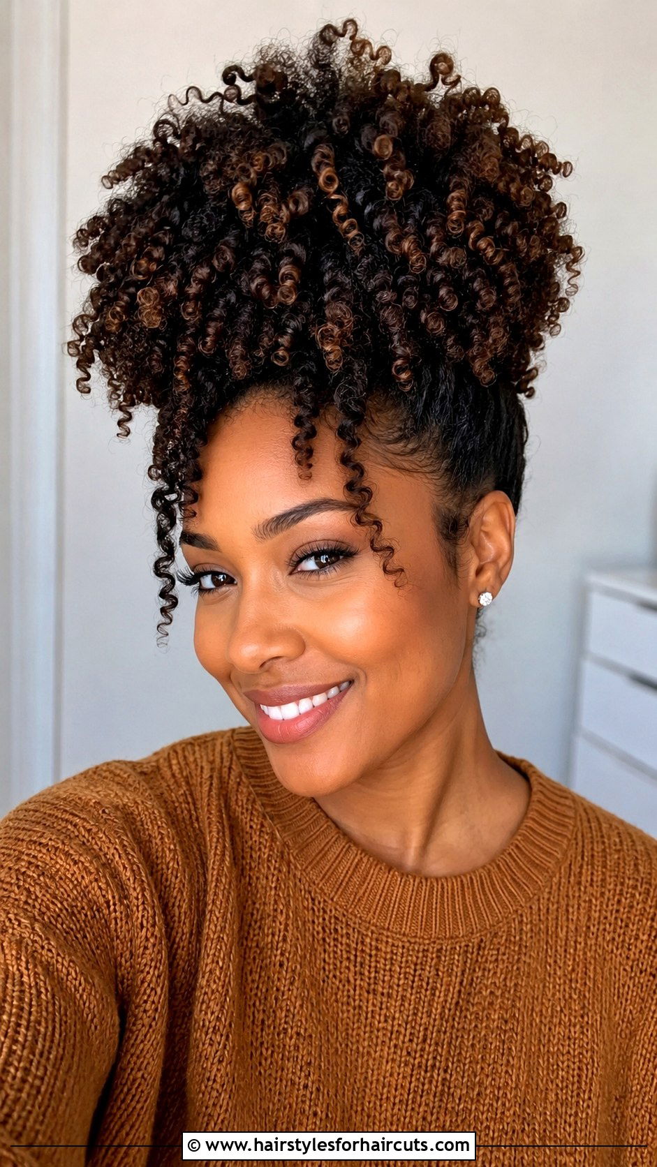 Voluminous Twist Out Bun - 25 african american hair bun hairstyles - 25 african american hair bun hairstyles