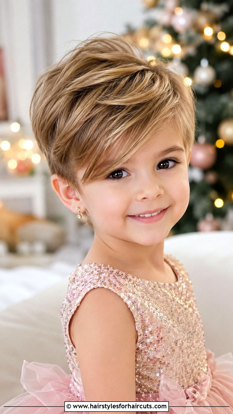 Volumized Pixie With Swept Bangs - 25 thin hair little girl haircuts with bangs - 25 thin hair little girl haircuts with bangs