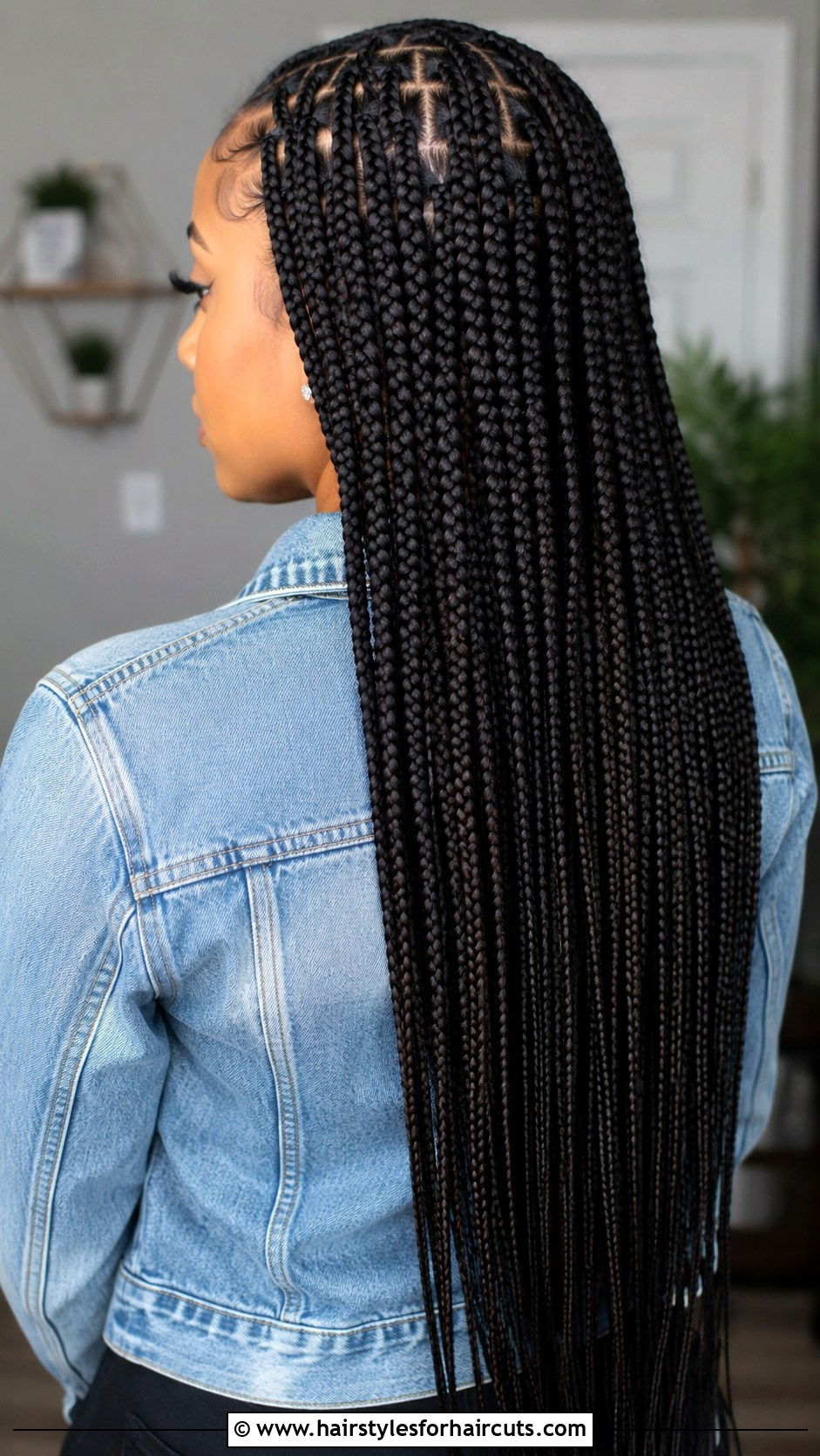 Waist Length Box Braids - 25 box braid hairstyles - 25 box braid hairstyles