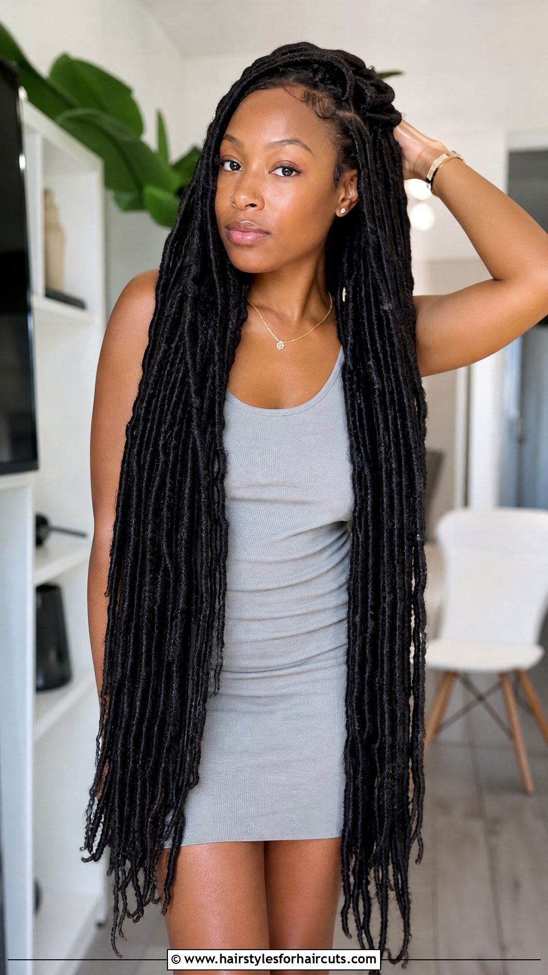 Waist Length Locs - 25 loc hairstyles for women - 25 loc hairstyles for women