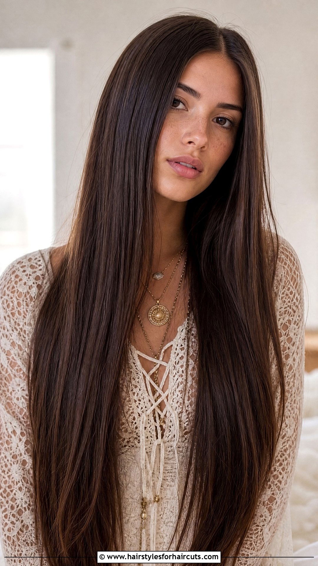 Waist Length Straight Hair - 25 hairstyles in the 1960s - 25 hairstyles in the 1960s