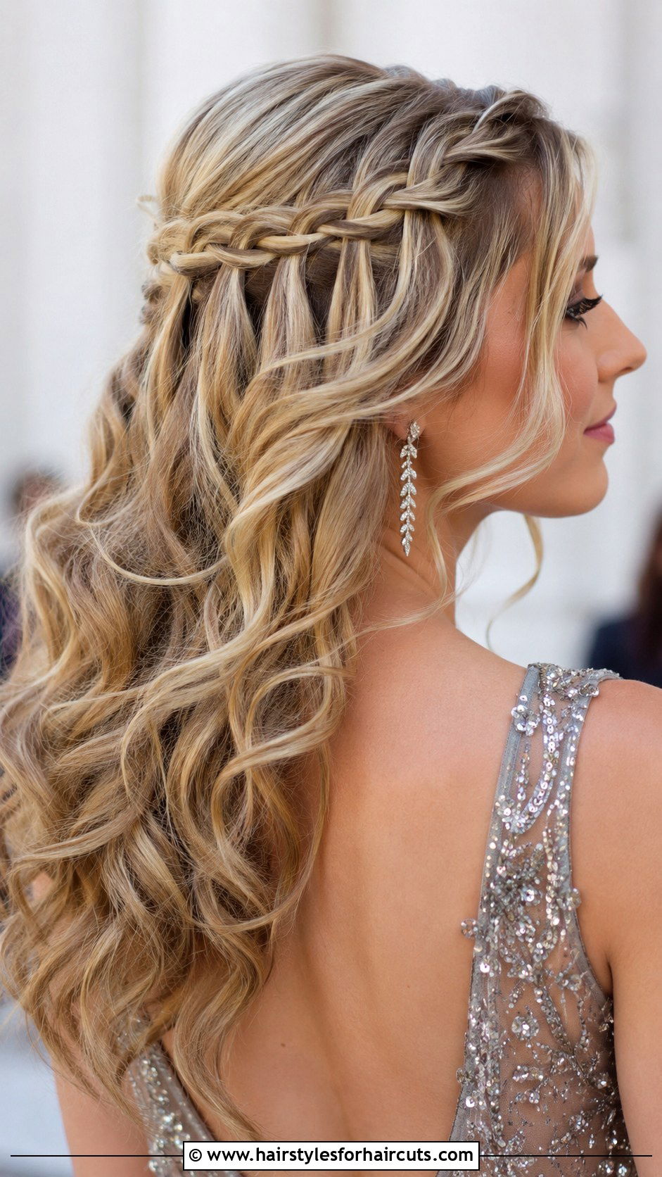 Waterfall Braid - 25 braided hairstyles for medium length hair - 25 braided hairstyles for medium length hair