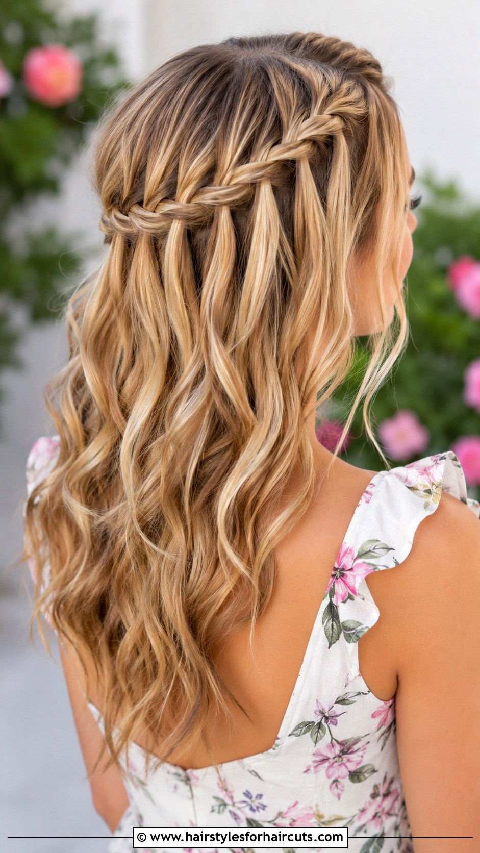 Waterfall Braid - 25 bridal long hairstyles - 25 bridal long hairstyles