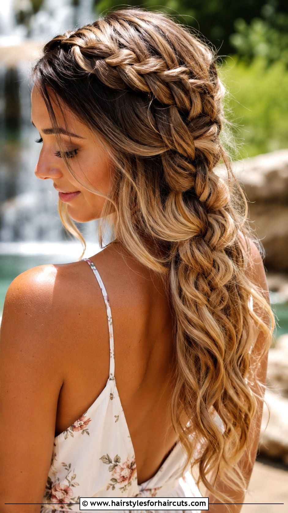 Waterfall Braid - 25 cute hair hairstyles - 25 cute hair hairstyles