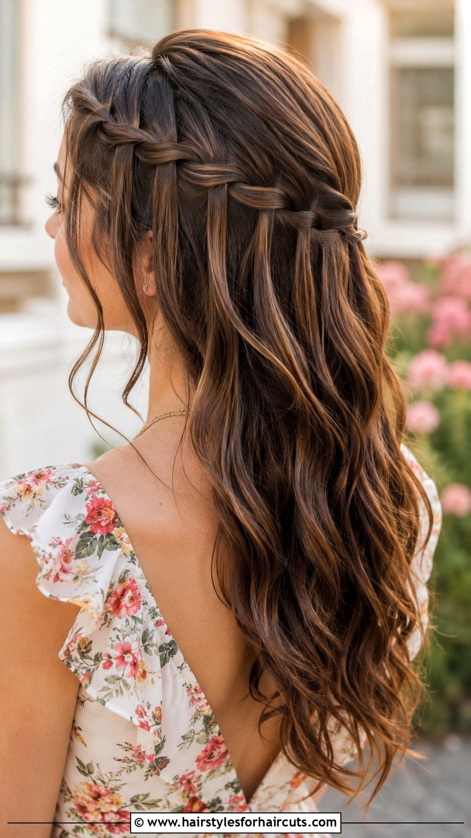Waterfall Braid - 25 date night hairstyles for medium hair - 25 date night hairstyles for medium hair